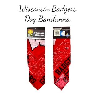 NWT Pup-Rally Wisconsin Badgers Dog Bandanna